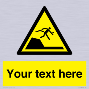 Custom Warning sudden drop in swimming or leisure pools